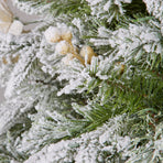 National Tree Company 2.3m Frosted Colonial Prelit Christmas Tree