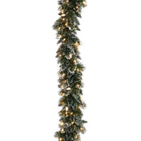 Christabelle Christmas Garland with Lights - Electric 274cm Glittery Bristle