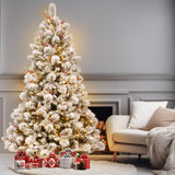 Christabelle 229cm Snowy Bedford Christmas Tree 1012 tips 800 LED Lights