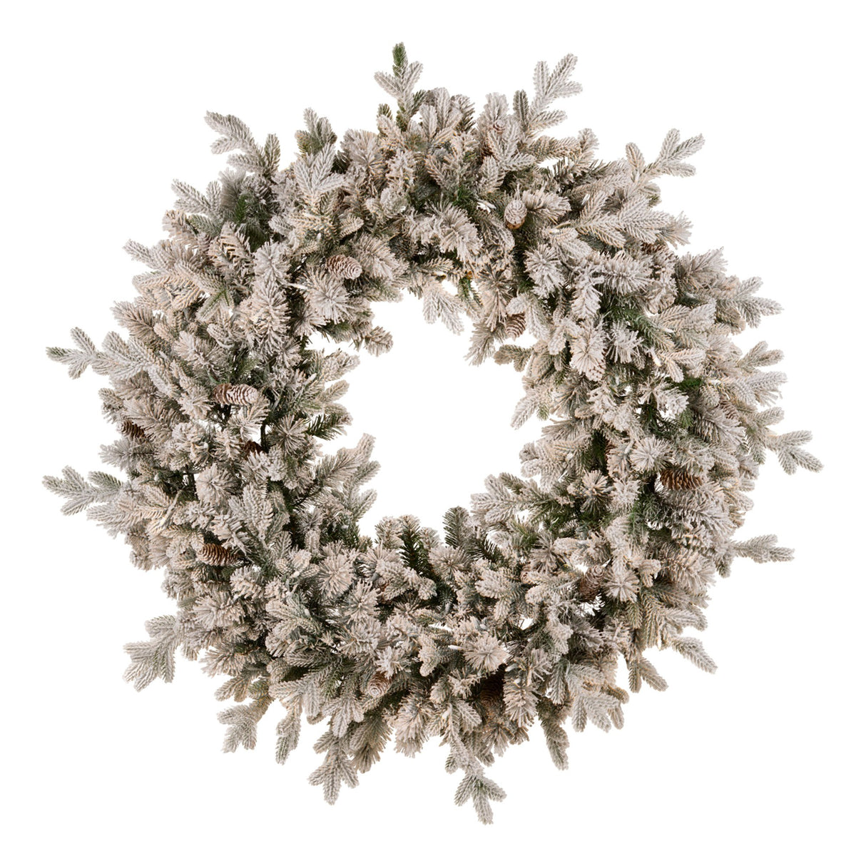 National Tree Company 122cm Snowy Dorchester Pre-Lit Christmas Wreath