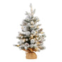 National Tree Company 61cm Snowy Dorchester Tabletop Prelit Christmas Tree