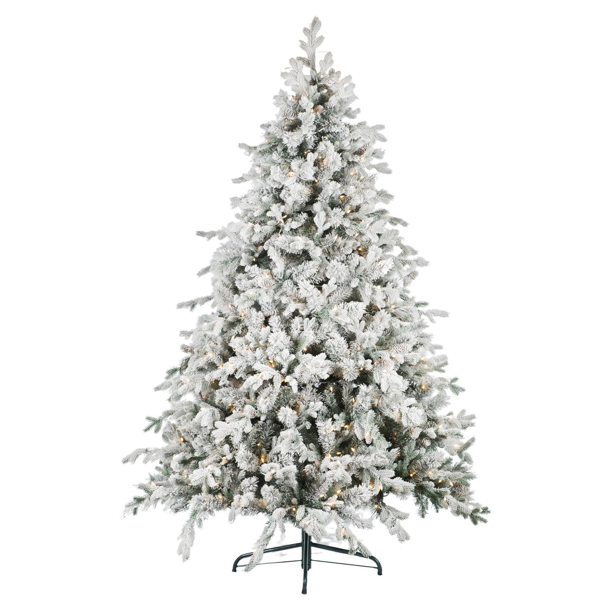 National Tree Company 2.3m Snowy Dorchester Pre-Lit Christmas Tree with 1198 Tips