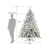 National Tree Company 2.3m Snowy Dorchester Pre-Lit Christmas Tree with 1198 Tips
