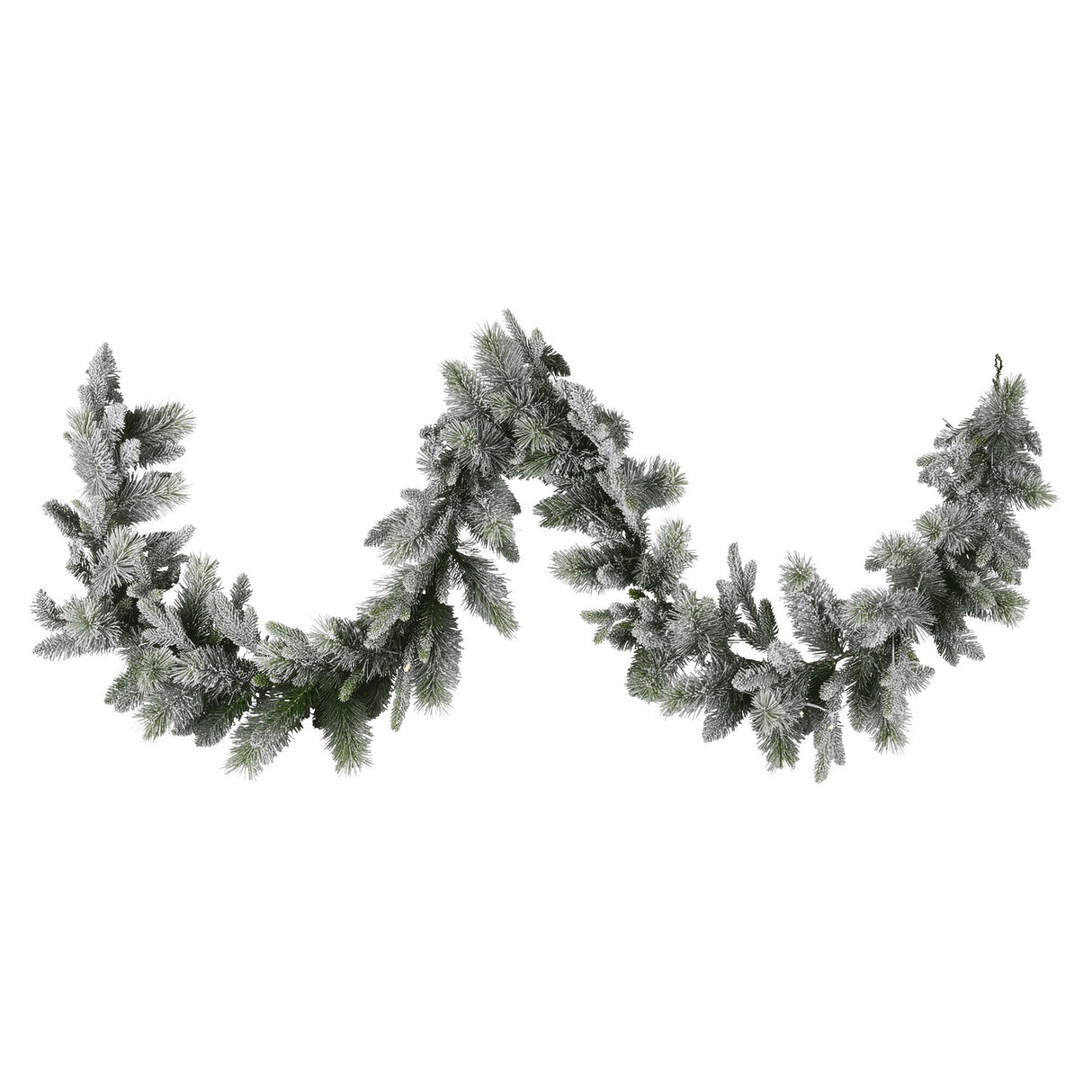 National Tree Company 274cm Pre Lit Snowy Stamford Spruce Battery Operated Christmas Garland w/