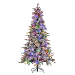 National Tree Company Snowy Stamford Spruce 7.5ft Christmas Tree Multi Functional White Coloure