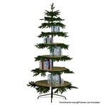 Christabelle 2.3m Christmas Display Tree with 5 Shelves & Foliage