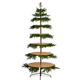 Christabelle 2.3m Christmas Display Tree with 5 Shelves & Foliage