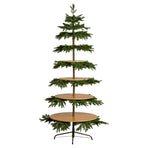 Christabelle 2.3m Christmas Display Tree with 5 Shelves & Foliage