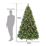 Christabelle 7.5ft Christmas Tree with Twinkle Lights - Wintry Pine
