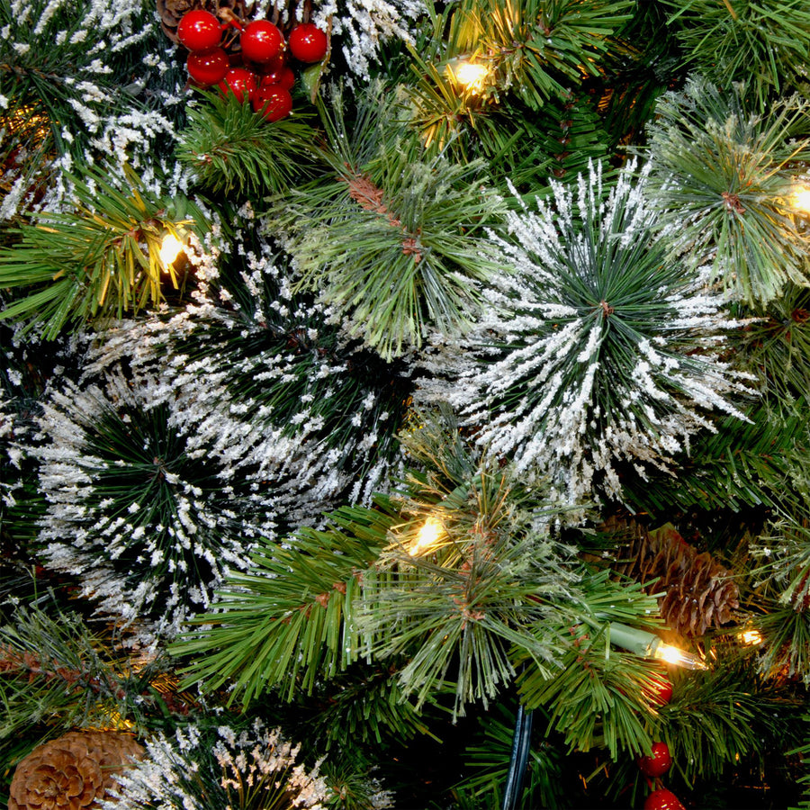 Christabelle 7.5ft Christmas Tree with Twinkle Lights - Wintry Pine