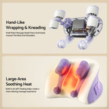 Livemor Neck & Shoulder Massage Pillow with Heat, Cordless 4D Kneading Massager for Home & Office - Top-Down View