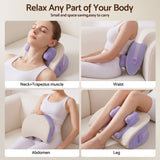 Livemor Neck & Shoulder Massage Pillow with Heat, Cordless 4D Kneading Massager for Home & Office - Rear View