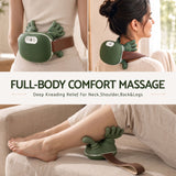 Livemor Electric Neck Massager with Heat for Shoulder,Back Wireless Massage | 4D Shiatsu Kneading Massager with Heat, Cordless Portable Muscle Relaxer, Soothes Shoulder Tension for Home, Office, and Car - Close-Up Angle