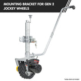 Mounting bracket and lock for Gen2 Jockey Wheel - Rear View