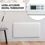 Nobo 2000W NTL4S20-FS40 Electric Panel Heater Thermostat & Castors