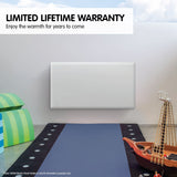 Nobo 2400W NTL4S24-FS40 Electric Panel Heater Thermostat & Castors - Close-Up Angle