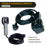 Novawinch 12000LBS 12V Electric Winch Synthetic Rope Off Road 4x4 - Rear View