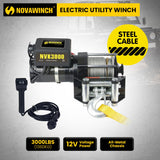 NovaWinch 3000LBS 12V Electric Winch - Extra Image