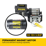 NovaWinch 3000LBS 12V Electric Winch - 45-Degree Angle