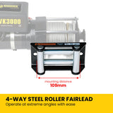 NovaWinch 3000LBS 12V Electric Winch - Low Angle