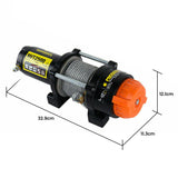 NovaWinch T Series 12V Electric Winch 1133KG 2500LBS - Side View