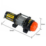 NovaWinch T Series 12V Electric Winch 1588KG 3500LBS - Side View