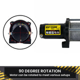 NovaWinch T Series 12V Electric Winch 1588KG 3500LBS - Close-Up Angle