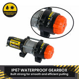 NovaWinch T Series 12V Electric Winch 1588KG 3500LBS - Low Angle