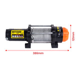 NovaWinch 12V Electric Winch 2041KG 4500LBS - Front View