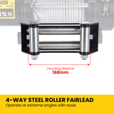 NovaWinch 12V Electric Winch 2041KG 4500LBS - Low Angle