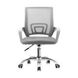 Oikiture Mesh Office Chair Foam Seat White