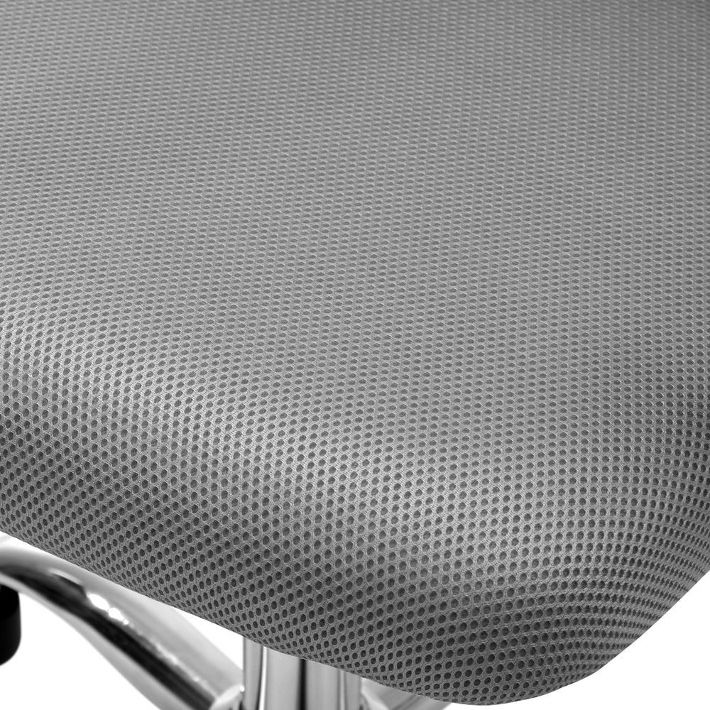 Oikiture Mesh Office Chair Foam Seat White