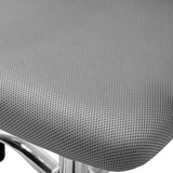 Oikiture Mesh Office Chair Foam Seat White - Top-Down View