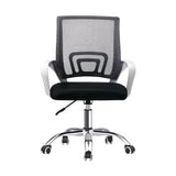 Oikiture Mesh Office Chair Foam Seat White&Black - Extra Image
