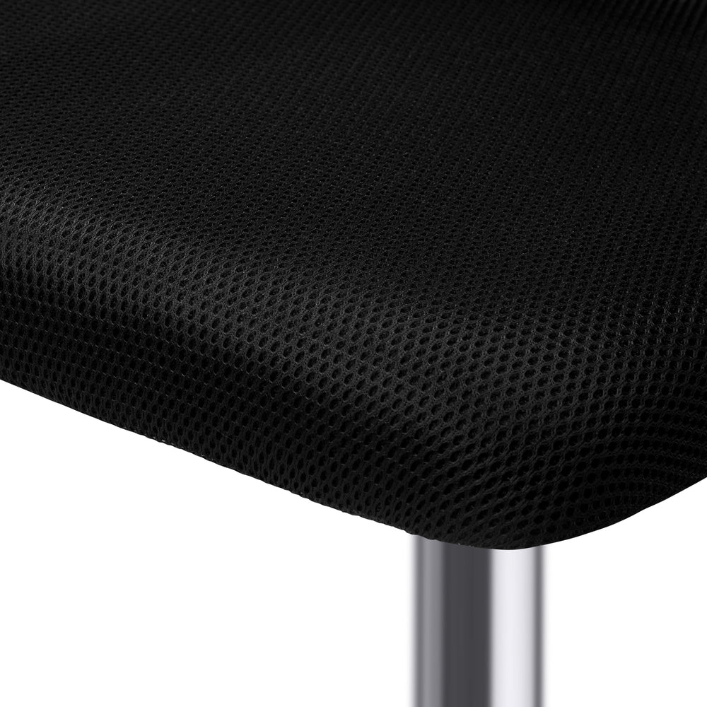 Oikiture Mesh Office Chair Foam Seat White&Black