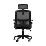 Oikiture Office Chair with Mesh Headrest Backrest Black