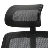Oikiture Office Chair with Mesh Headrest Backrest Black - Top-Down View