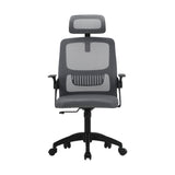 Oikiture Ergonomic Office Chair Back Support Dark Grey&Black