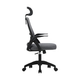 Oikiture Ergonomic Office Chair Back Support Dark Grey&Black