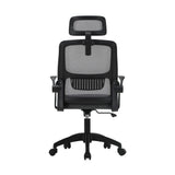 Oikiture Ergonomic Office Chair Back Support Dark Grey&Black