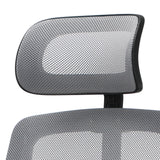 Oikiture Ergonomic Office Chair Back Support Dark Grey&Black - Top-Down View