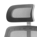 Oikiture Ergonomic Office Chair Back Support Dark Grey&White