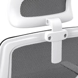 Oikiture Mesh Office Chair Fabric Seat Black&White