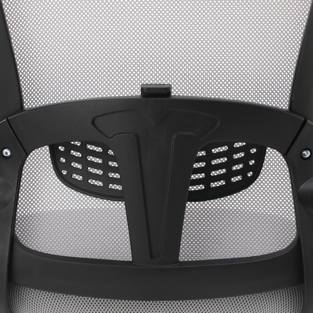 Oikiture Mesh Office Chair Executive Seat Racing Tilt BK&GY