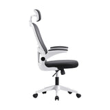 Oikiture Mesh Office Chair Executive Seat Racing Tilt DGY&WH