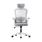 Oikiture Office Chair with Mesh Fabric Seat White, image 2