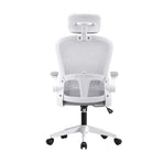 Oikiture Office Chair with Mesh Fabric Seat White, image 5
