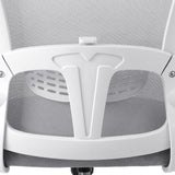 Oikiture Office Chair with Mesh Fabric Seat White