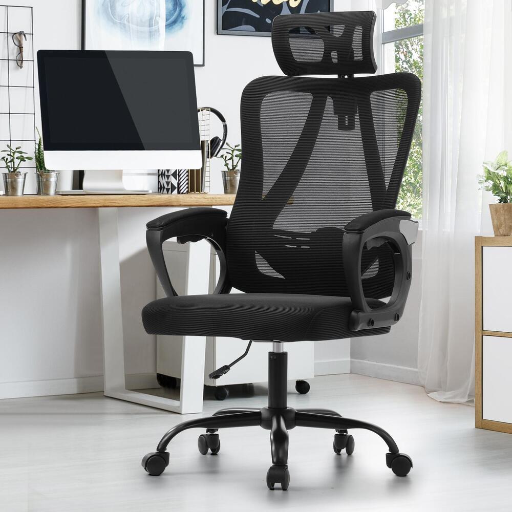 Oikiture Ergonomic Office Chair Lumbar Support Black