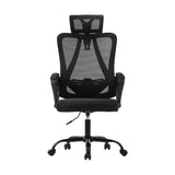 Oikiture Ergonomic Office Chair Lumbar Support Black - Side View